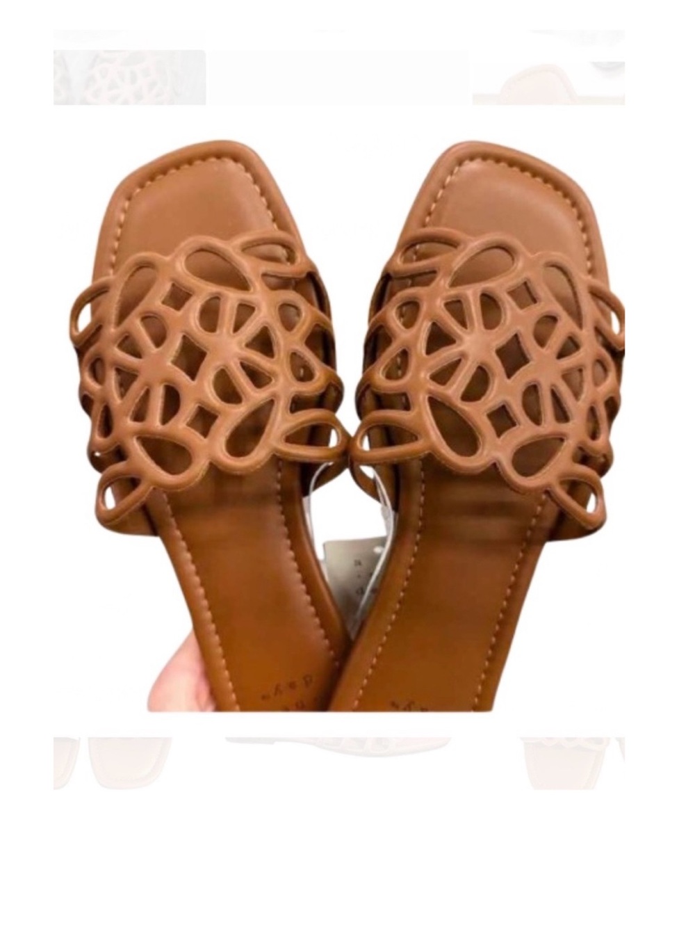 🆕- A New Day-Trending Cut-Out
Slide Sandal. Size: 7.5